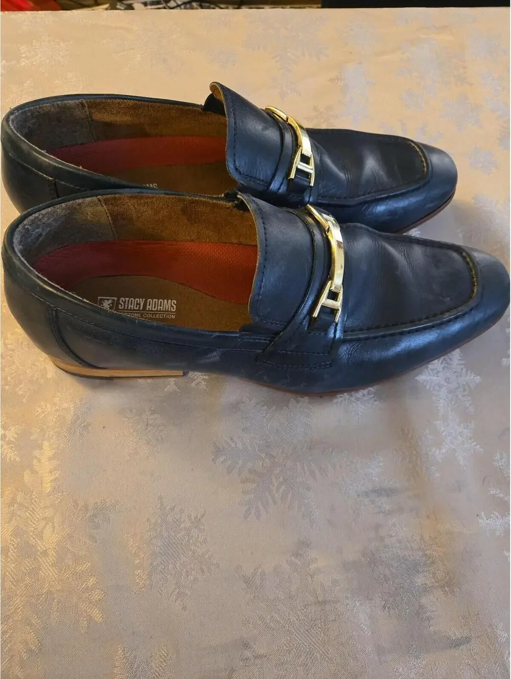 Stacy Adams Redzone Navy Blue Bit Loafers Size M9